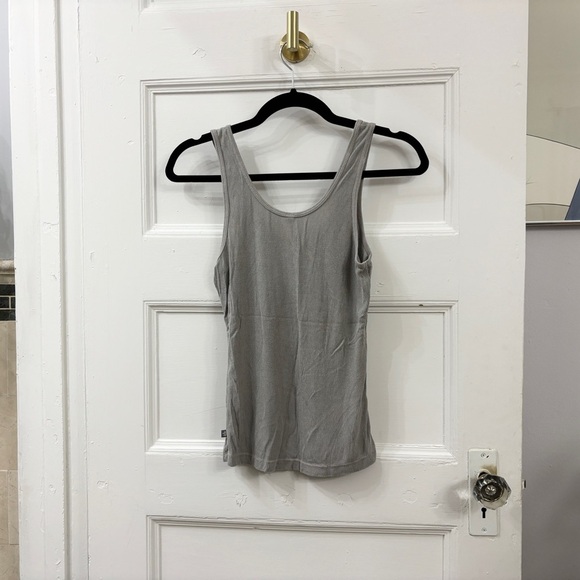 James Perse sz 2 grey Ribbed Basic Tank Top - Picture 7 of 16